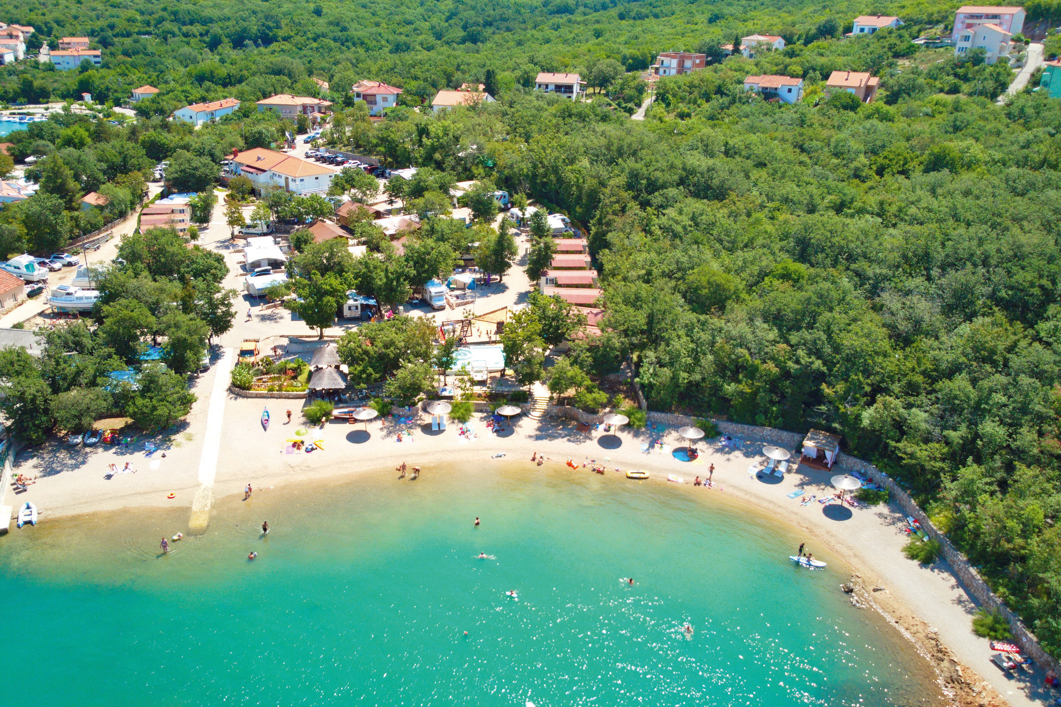 Campingplatz Slamni - Krk, Kvarner, Kroatien  Top Camping Croatia